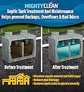 Septic Tank Treatment - 12 Pods, 1 Year Supply - Dissolvable Septic Tank Treatment Pods with Natu...