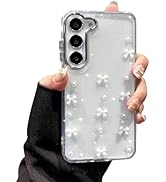 EYZUTAK Case for Samsung Galaxy S25, Bling Glitter 3D Bowknot Phone Case Cute Sparkly Crystal Cle...