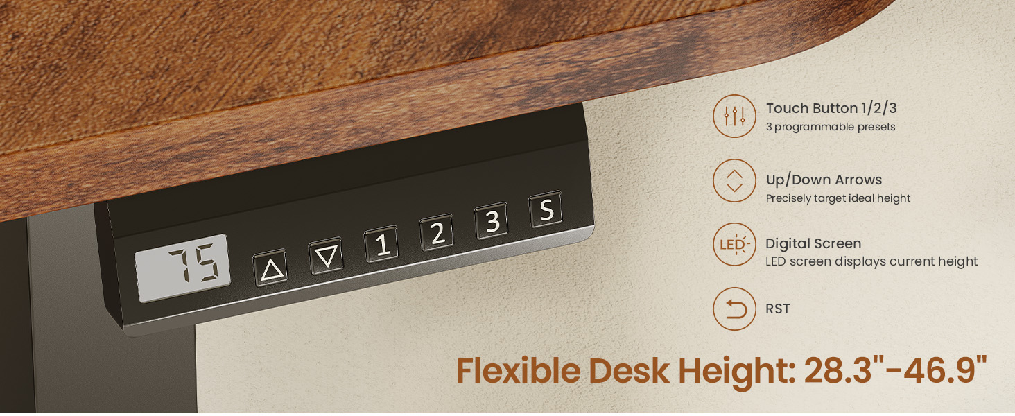 standing desk with drawer