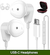 USB C Headphones for iPad Pro iPhone 16 15 Pro USB Type C Earphones HiFi Stereo USB-C Wired Earbu...