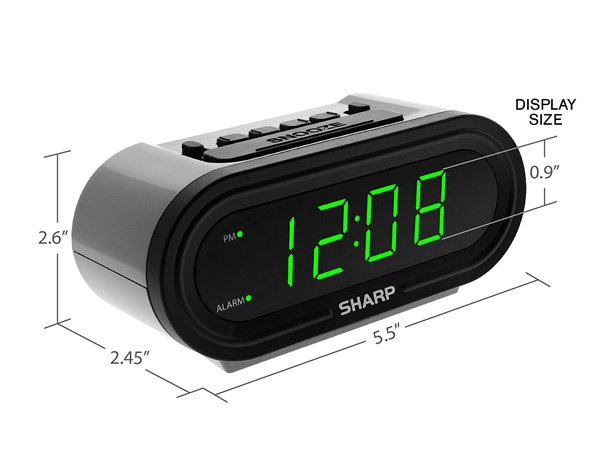 This automatic time setting clock is perfect for bedroom, nightstand bathroom office, kids room, den