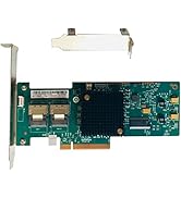 SAS HBA Card Compatible with LSI 9200-8i IT Mode PCIe SATA Expansion Card, 8-Port 6Gbps PCIe 2.0,...