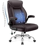 Office Chair, Big and Tall Ergonomic Desk Chair, Executive Leather Computer Chair with Adjustable...