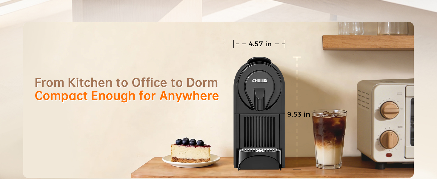 From kitchen to office to dorm, compact enough for anywhere