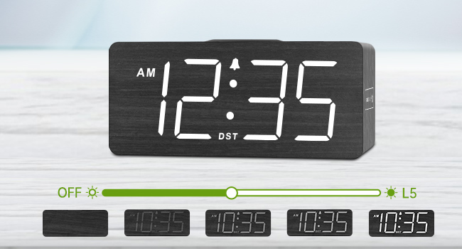 desk clock with wireless charging station