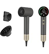 Hair Dryer, High-Speed Ionic Blow Dryer with Diffuser&amp; Concentrator,1600W | 110,000 RPM for fast ...
