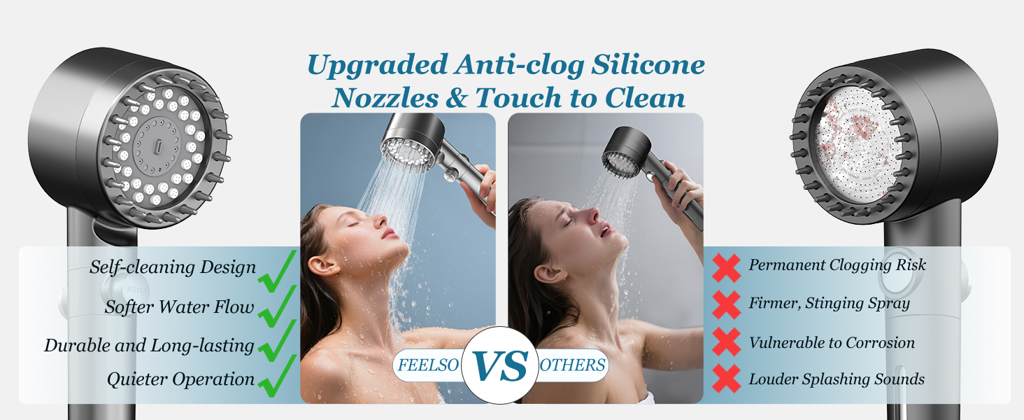Upgraded Anti-clog Silicone Nozzles