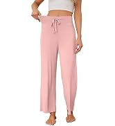 HEARTNICE Womens Pajama Pants Soft Lightweight Long Casual Pajama Lounge Pants High Waisted Draws...