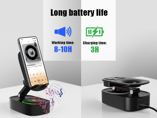 cell phone stand with speaker buletooth