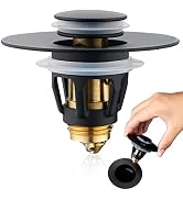 Universal 1.25" Bathroom Sink Stopper - Wash Basin Bounce Drain Filter, Pop Up Drain Stopper, Bul...