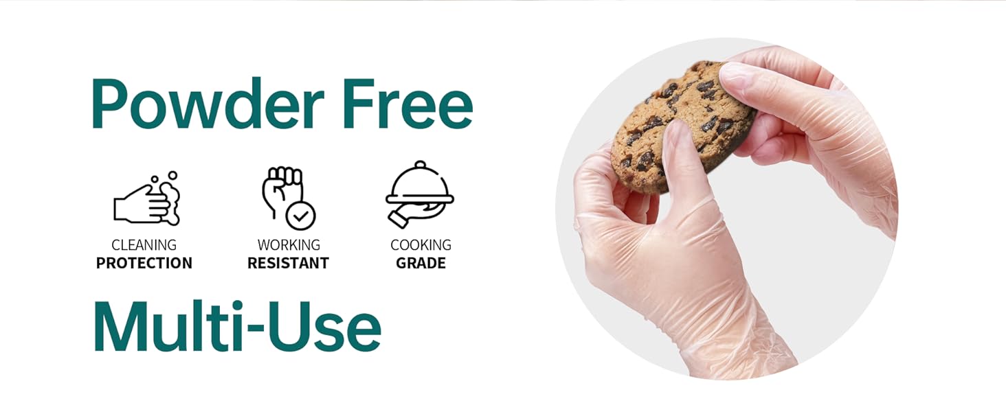 Supmedic vinyl gloves powder free multi-use