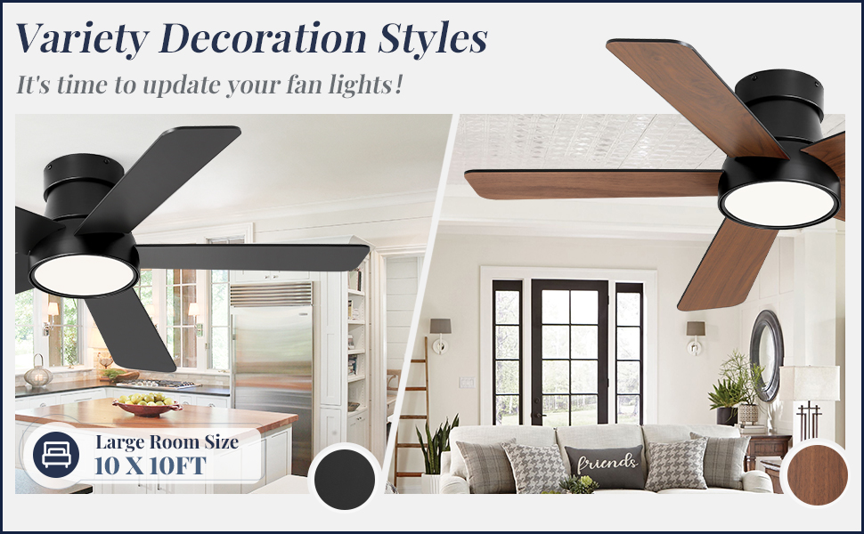 42 Inch Ceiling Fans with Lights and Remote