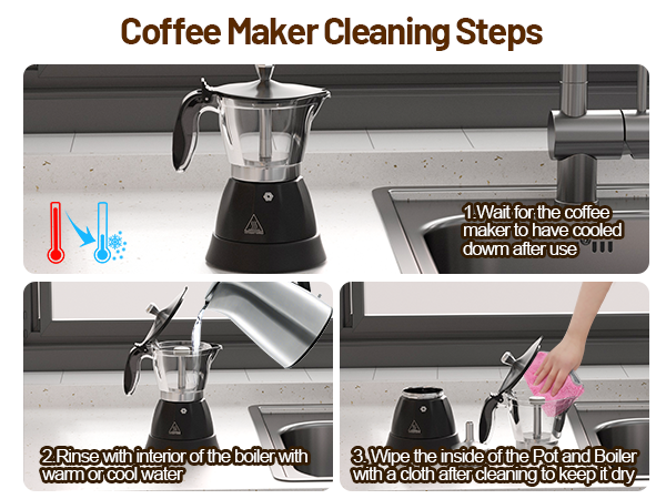 moka pot and milk frother