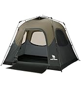 CAMEL CROWN Instant Tents for Camping 4-6 Person Tent Waterproof Easy Setup Sets Up in 60 Seconds...