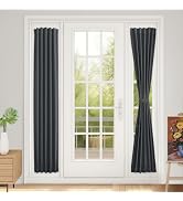 Vatge Sidelight Curtains for Front Door, 12 Inch Wide Narrow Window Curtains for Side Door, 1 Pan...