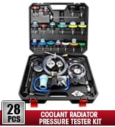 LLNDEI Coolant Radiator Pressure Tester kit 28PCS Radiator Pressure Tester Pneumatic Vacuum Cooli...