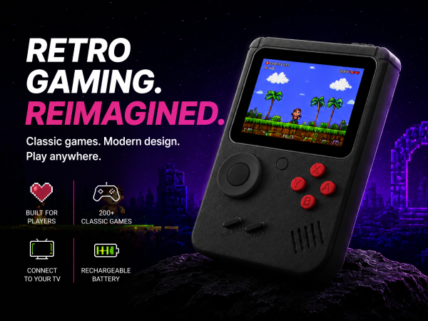 portable game console retro gaming console handheld video game player with lcd screen