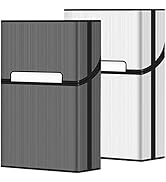 roygra Cigarette Case (2 Pack), Magnetic Switch 20pcs Cigarette Holder Case for Men Women, Cigare...