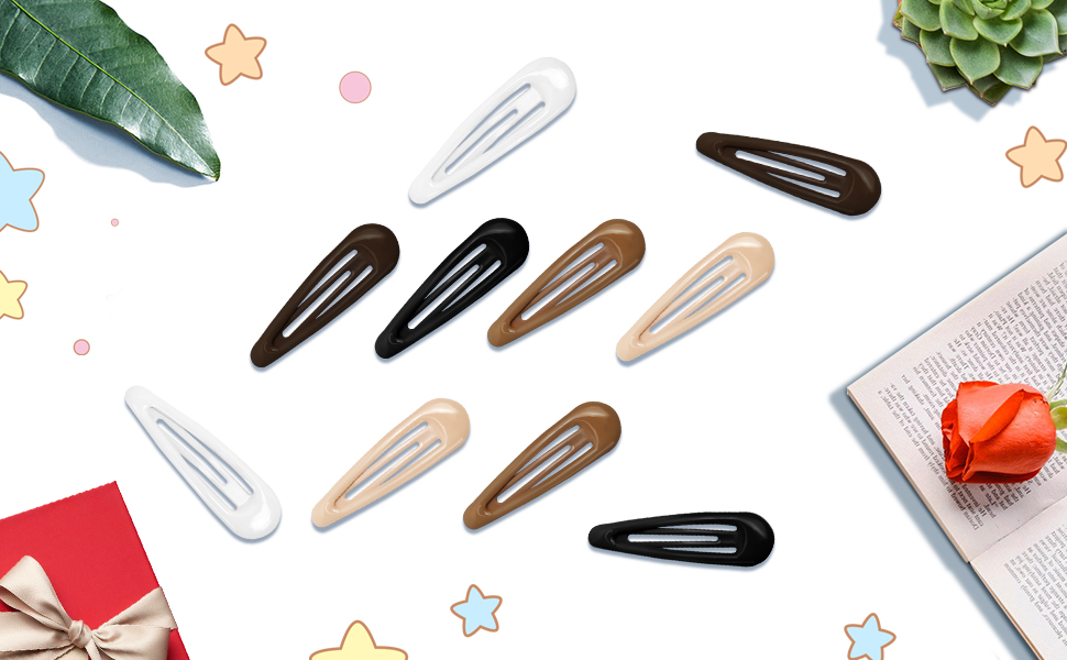 GKETN Snap Hair Clips