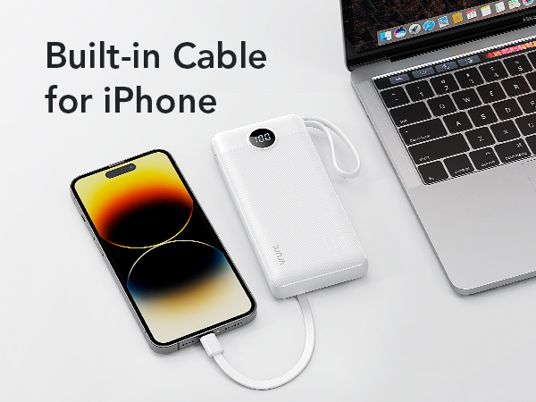 power bank with cable for iPhone