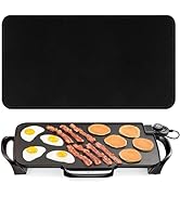Pancake Griddle Sliding Mat Electric Griddle Slider Mats Heat-resistant Waterproof Rubber Pad For...