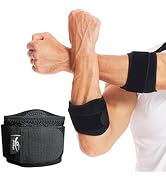 HiRui Tennis Elbow Brace for Forearm Tension Relief, Elbow Support Arm Straps Compression Pad for...