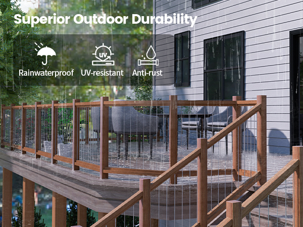 high quality material cable railing