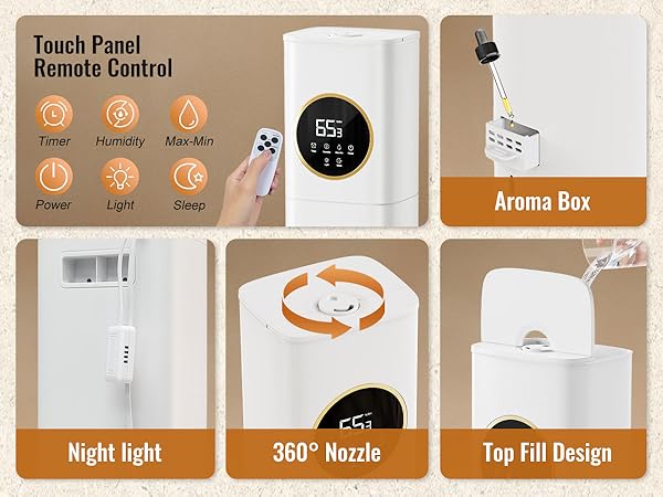 lacidoll humidifiers for bedroom large room