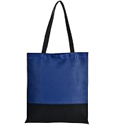 CNaiyunpin Canvas Tote Bag with Zipper &amp; Inner Pocket, Reusable Grocery Shopping Bags, Fashionabl...