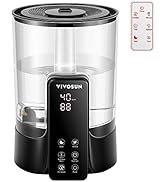 VIVOSUN 6L 2-in-1 Cool &amp; Warm Mist Ultrasonic Humidifier with Essential Oil Box &amp; Remote Control ...