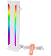 YEZriler Graphics Card Support Bracket White ARGB, GPU Stand Brace Sag Holder with Adjustable Len...