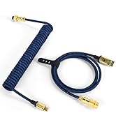 ZIYOU LANG C03 Custom Coiled USB C to A Cable with Detachable Double Sleeve Braided Nylon Spiral ...
