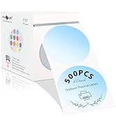 PARLAIM 3" Circle Thermal Labels,Gradual Change Dot Labels for Thermal Label Printer,Thermal Stic...