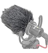 Furry Windscreen Muff, Mic Pop Filter/Foam Wind Cover fits for Rode VideoMicro and VideoMic Me Me...