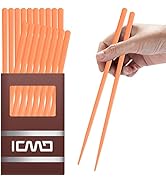 10 Pairs Fiberglass Chopsticks-Reusable Chopsticks Dishwasher Safe, 9.63 inch/24.5cm Premium Non-...