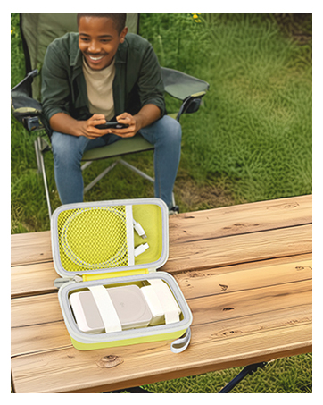 Portable case for Apple Watch Charger for MagSafe