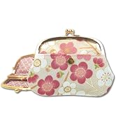 Cute Women's Wallets [ Made in Japan ] Double Structured Kiss Locks with Traditional Edo Komon De...