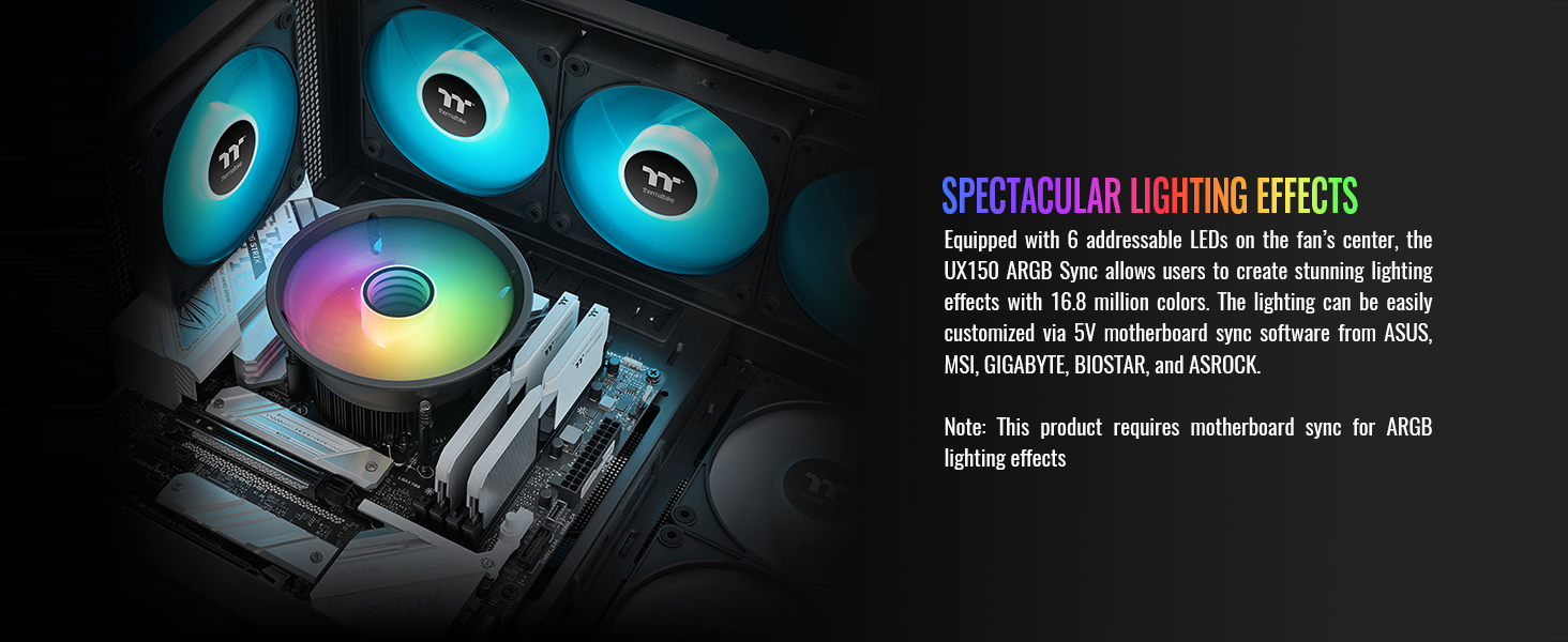 UX150 ARGB Sync CPU Cooler