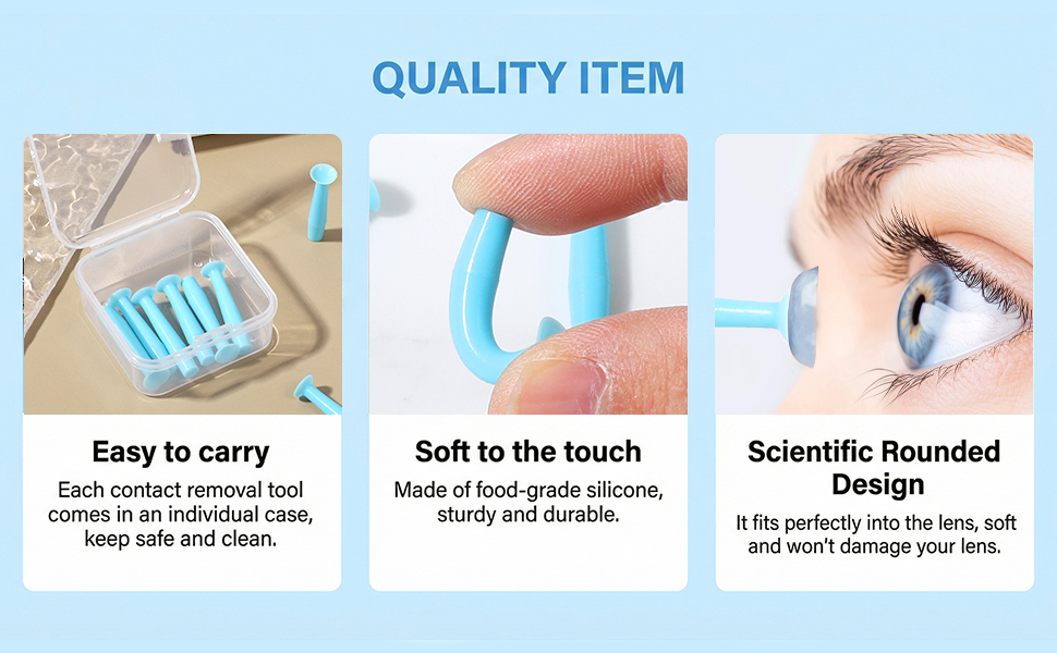 Contact Lens Remover Tool with Storage Box
