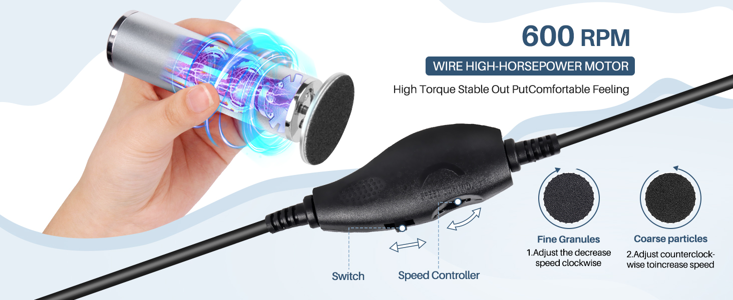 600 RPM Profesional Pedicure Tool For Feel