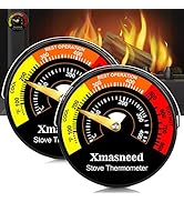 Wood Stove Thermometer Magnetic, Oven Stove Temperature Stove Top Thermometer for Wood Burning St...