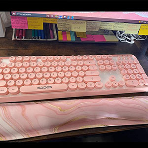 pink mouse pad