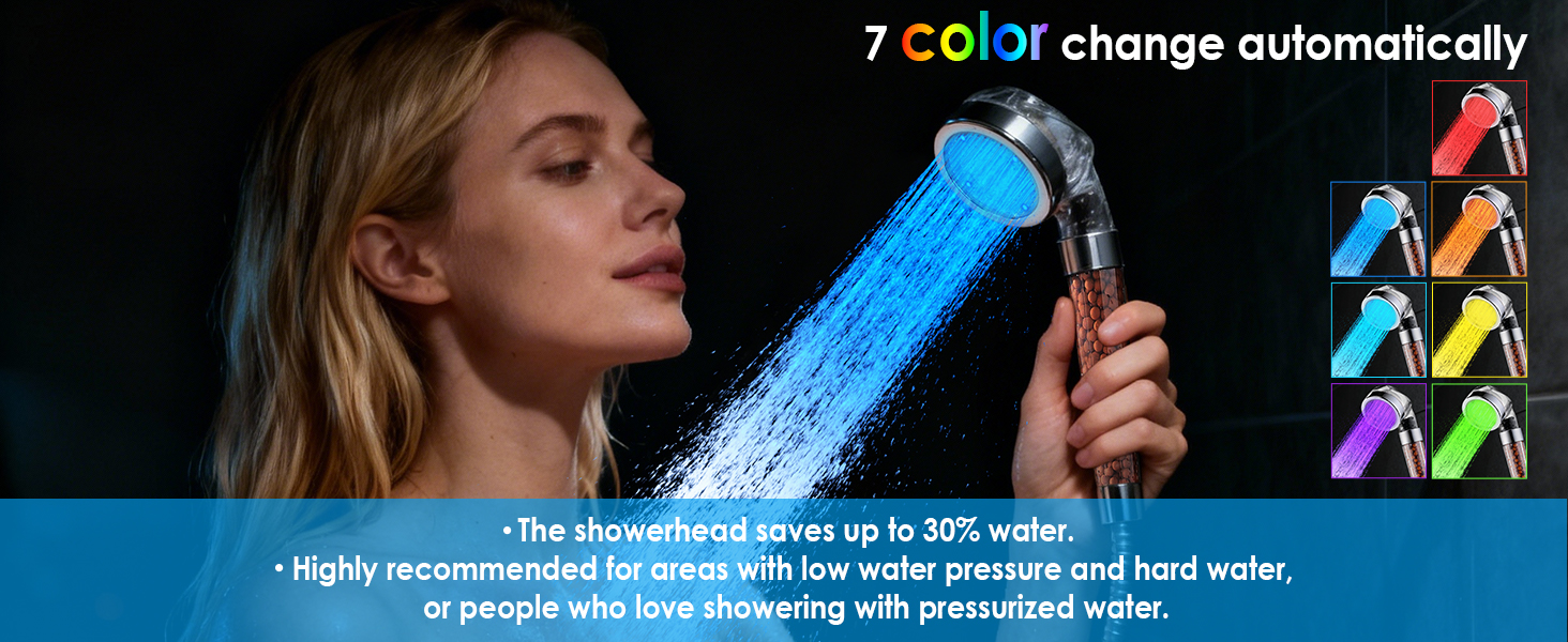 light up shower head bead shower head led light shower head high pressure