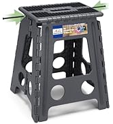 ACKO Folding Step Stool Foldable 16 Inch Stools for Adults and Kids,Plastic Stools Tall 400 lbs C...
