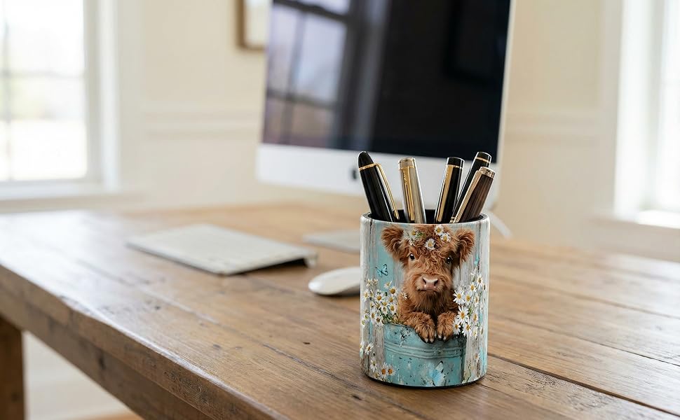 PVC Leather Pen Holder