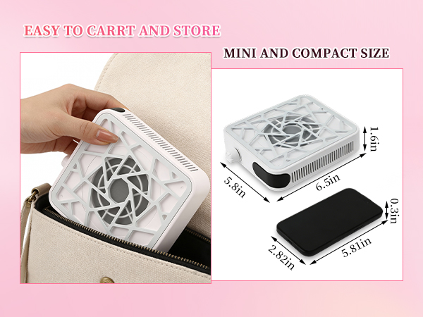 nail fan dust collector