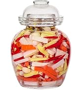 Aosnttol 1.5 Liter Pickle Jar Fermentation Jar, Kombucha Fermentation Kit and Water Seal, Glass J...