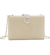 RonFoxi Clutch Purse for Women, Evening Bag with Removable Chain Strap Elegant Handbag for Weddin...