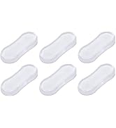 6Pcs Transparent Toilet Seat Bumper Set, Silicone Strong Adhesive Toilet Seats Lid Bumpers, Toile...