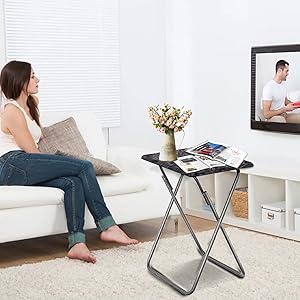 folding snack side table
